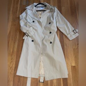 Princess Polly Double-Breasted Tan Trench Coat